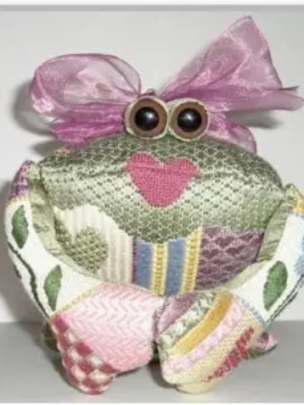 Sew Much Fun hand painted frog needlepoint canvas with threads, stitch guide